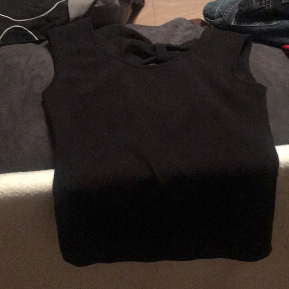 Dressy stretchy black shirt